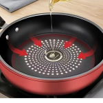 9.4" Nonstick Frying Pan | Food-Grade Stainless Steel | Honeycomb Free spatula