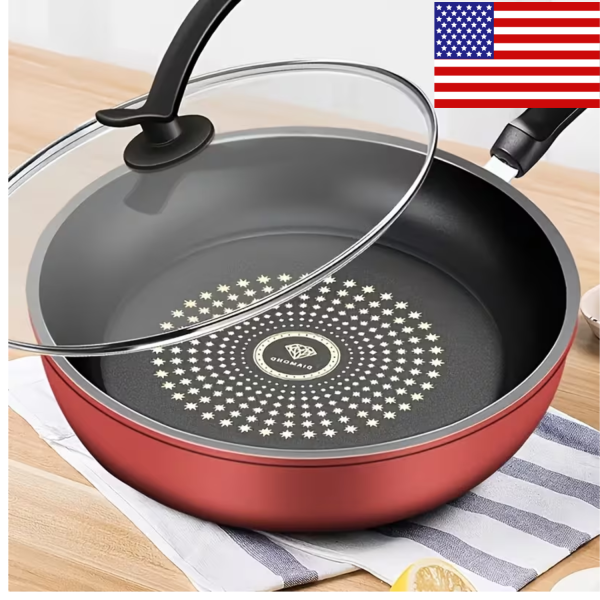 9.4" Nonstick Frying Pan | Food-Grade Stainless Steel | Honeycomb Free spatula
