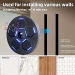 Musical Boxing Machine Wall Mounted Punch Target Training Equipment w/ Bluetooth