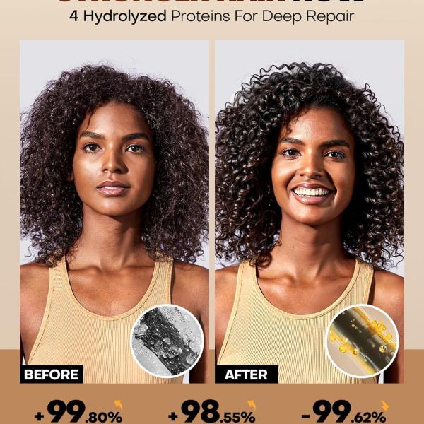 Collagen Hair Mask for Deep Conditioning Keratin Hair Treatment with 4 Hydrol