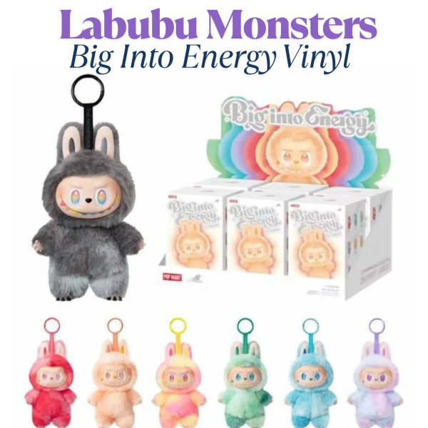 NEW Authentic POPMART Labubu Monsters Big Into Energy Vinyl SEALED Blind Box