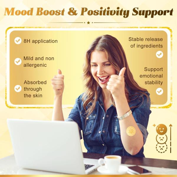 Dopamine Patches, Supports Mood & Emotional Balance for Women and Men-30 Count-M1
